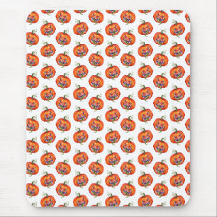 Beängstigende Halloween-Kürbiskugel Mousepad