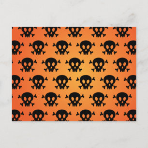 Beängstigende Halloween-Nacht Postkarte
