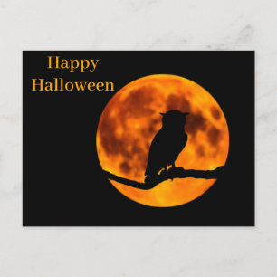 Beängstigende Halloween-Nacht Postkarte