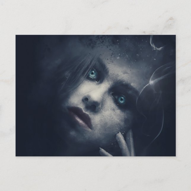 Beängstigende Halloween Night Postkarte (Vorderseite)