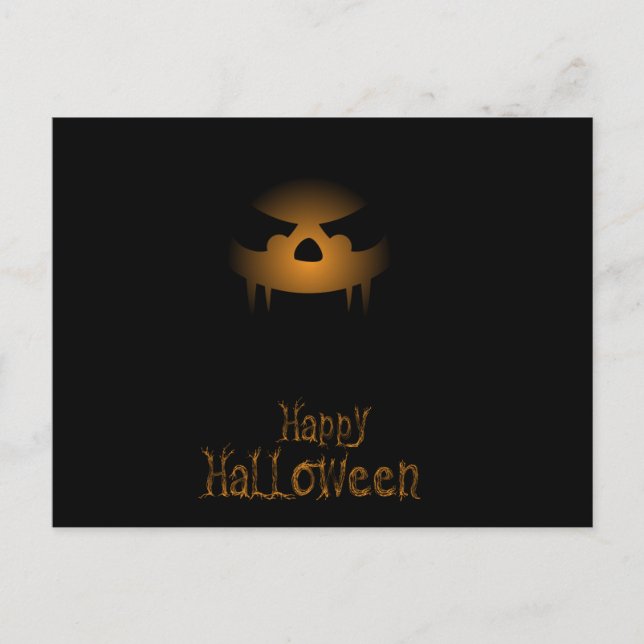 Beängstigende Halloween Night Postkarte (Vorderseite)