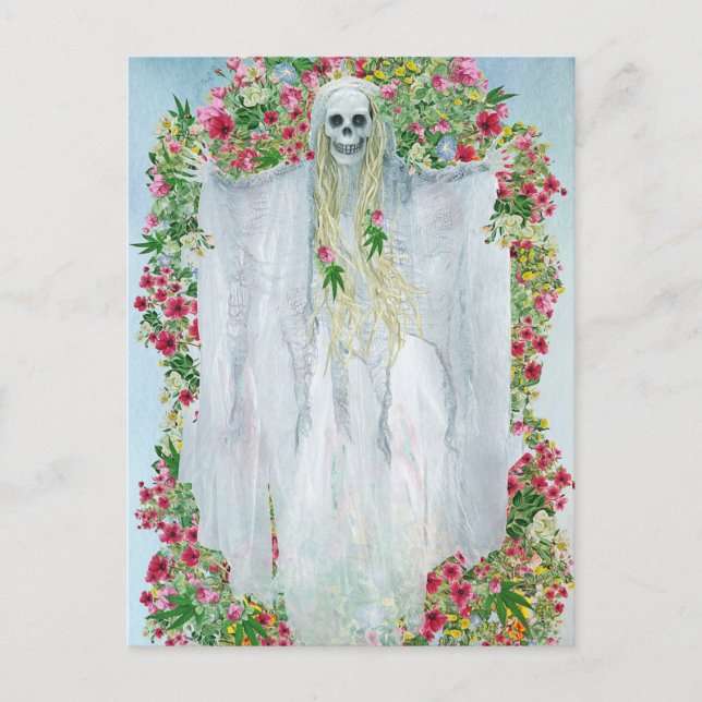 Beängstigende Halloween Night Postkarte (Vorderseite)