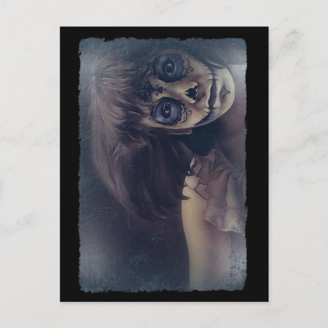 Beängstigende Halloween Night Postkarte (Vorderseite)