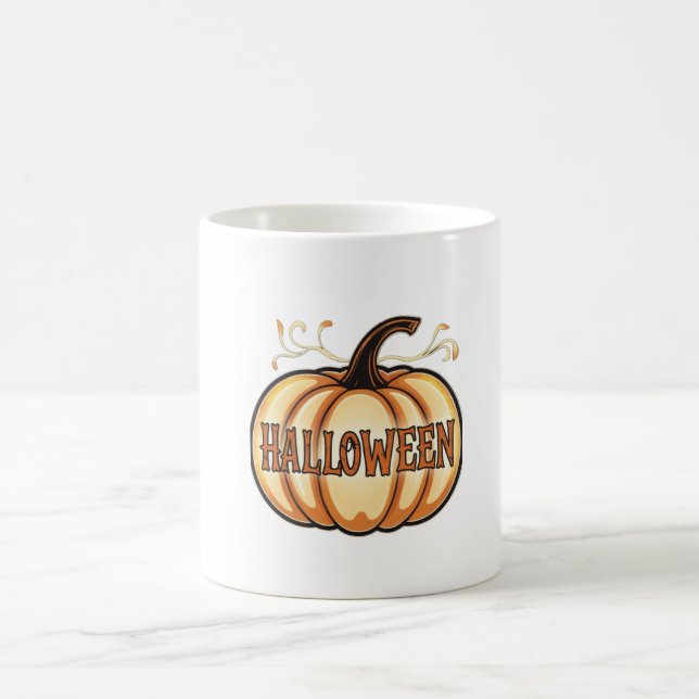 Beängstigende Halloween Pumpkin-Tasse Kaffeetasse (Mittel)