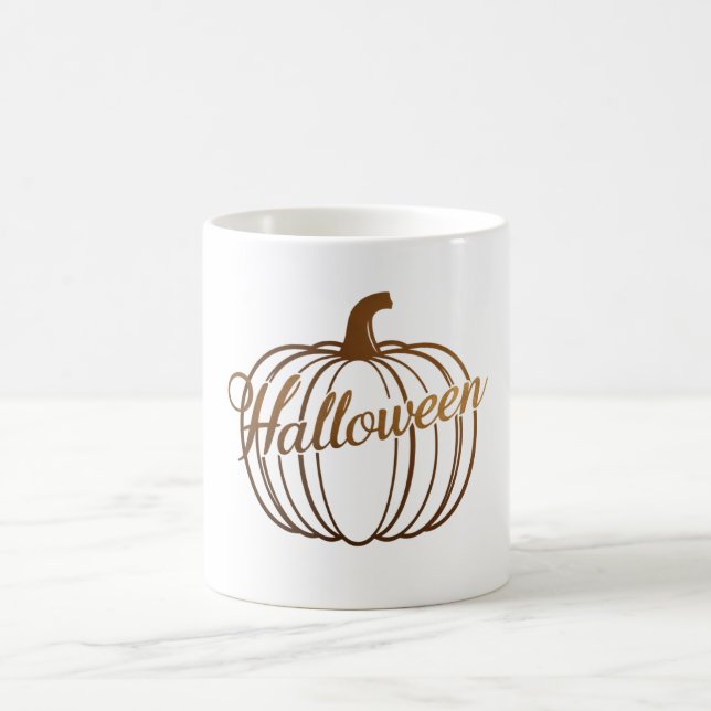 Beängstigende Halloween Pumpkin-Tasse Kaffeetasse (Mittel)