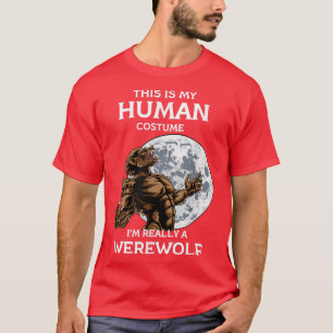 Beängstigende Halloween-Werwolf-Kostüme T-Shirt