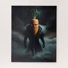 Beängstigende Halloweenkarotte. Puzzle