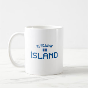 Beängstigende Insel Reykjavik (Island) Kaffeetasse