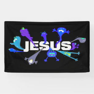 Beängstigende Jesus-Nächte Banner