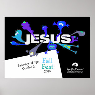 Beängstigende Jesus-Nächte Poster