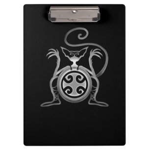 Beängstigende Katze Klemmbrett