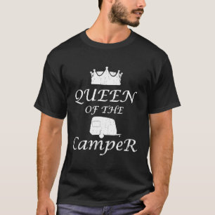 Beängstigende Königin des Campers Funny Rv Camping T-Shirt
