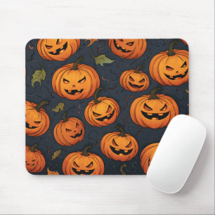 Beängstigende Kürbisgefechte Orange Spooky Hallowe Mousepad