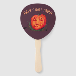 Beängstigende Kürbiskunstkeule Halloween-Tagpaddel Fächer