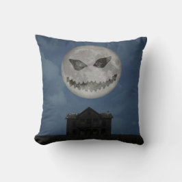 Beängstigende Kürbislaterne Halloween Moon Kissen