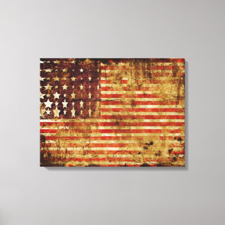 Beängstigende Leinwand der amerikanischen Flagge