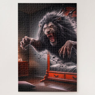 Beängstigende Lion Puzzle
