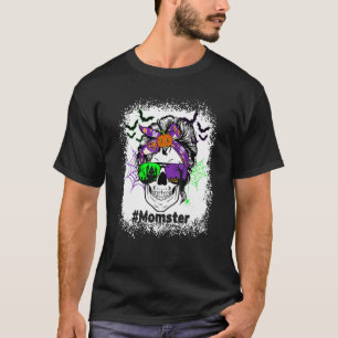Beängstigende Mama Monster Skelett Halloween-Kostü T-Shirt