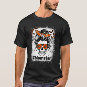 Beängstigende Mama Monster Skelett Halloween-Kostü T-Shirt
