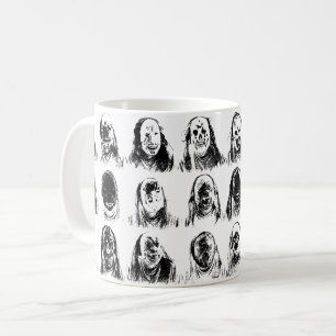 Beängstigende Masken Kaffeetasse