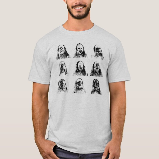 Beängstigende Masken T-Shirt (Vorderseite)