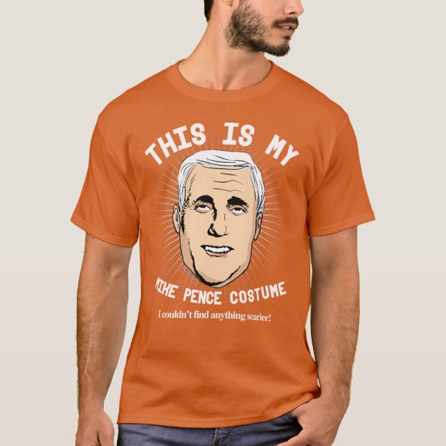 Beängstigende Mike Pence Kostüm T-Shirt (Vorderseite)