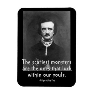 Beängstigende Monster Edgar Allan Poe Magnet