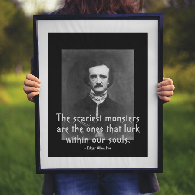 Beängstigende Monster Edgar Allan Pop Zitat Poster (Von Creator hochgeladen)