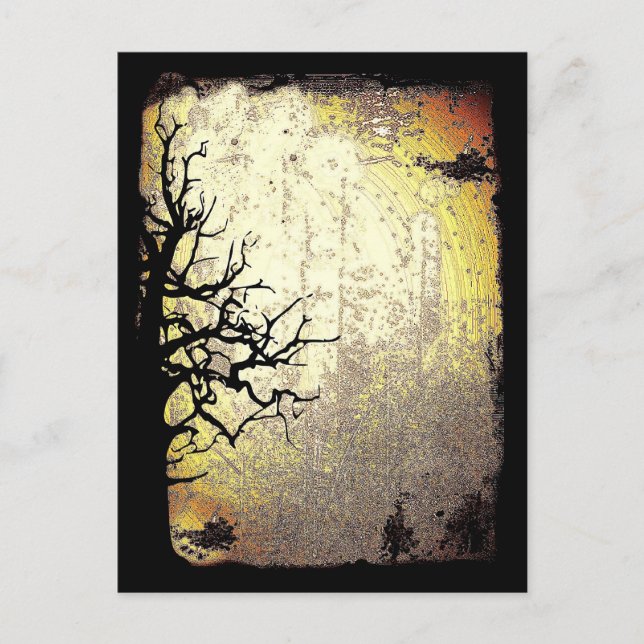 Beängstigende Nacht Postkarte (Vorderseite)