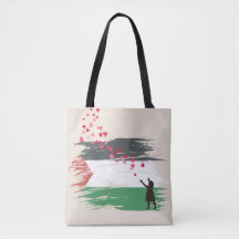 Beängstigende palästinensische Fahne Tote Bag - So