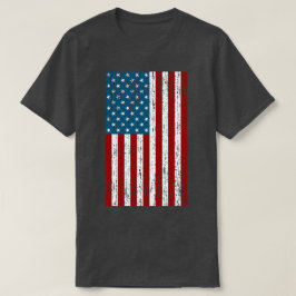 Beängstigende patriotische amerikanische Flagge T-Shirt