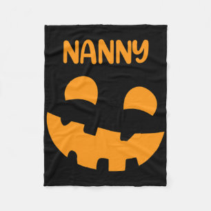 Beängstigende Pumkin Nanny Tante Matching Family H Fleecedecke