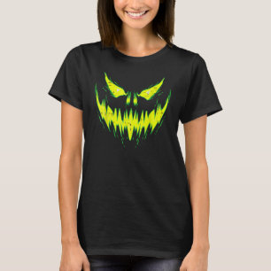 Beängstigende Pumpkin Kürbislaterne konfrontiert H T-Shirt