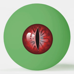 Beängstigende Rote Augen Pong Ball Eyeballs Tischtennisball
