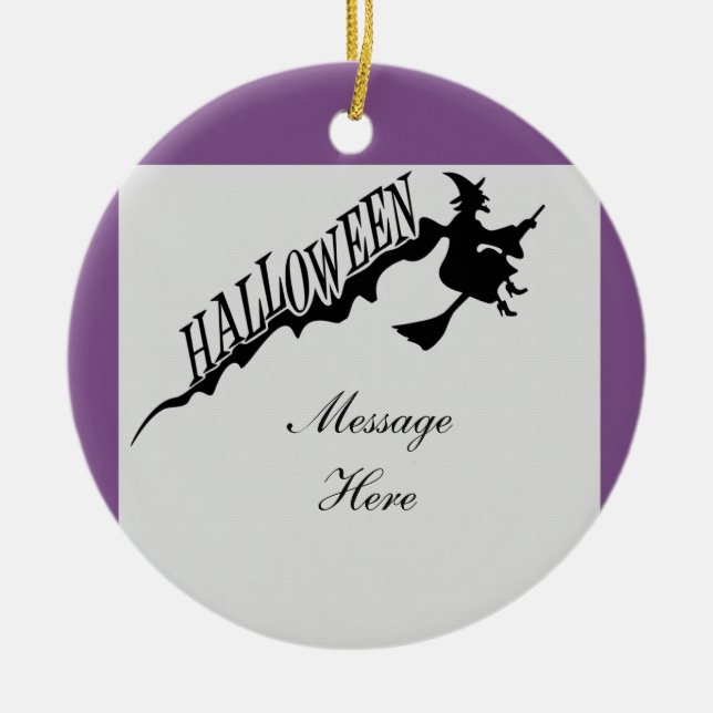 Beängstigende Rotzunge Halloween Thunder_Cove Keramik Ornament (Vorne)