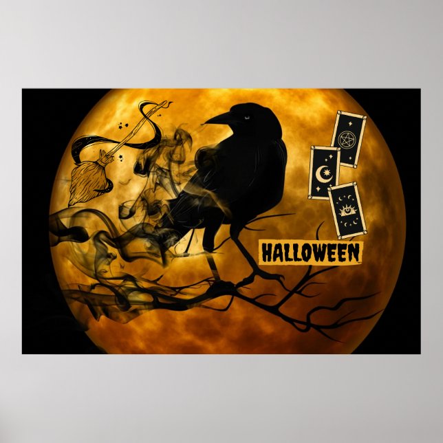 Beängstigende Schwarze Reihe, Tarot-Karten Hallowe Poster (Vorne)