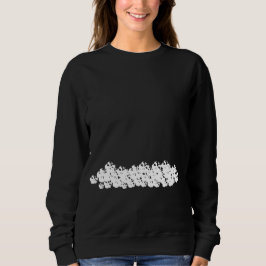 Beängstigende Skelettknöchel Halloween Sweatshirt