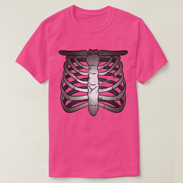 Beängstigende Skelettknochen  T-Shirt (Design vorne)