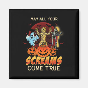 Beängstigende Skelettmonster Ghost Funny Lazy Cree Magnet