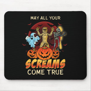 Beängstigende Skelettmonster Ghost Funny Lazy Cree Mousepad