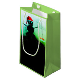 Beängstigende Snowman-Geschenktasche Kleine Geschenktüte