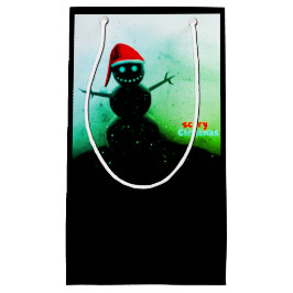Beängstigende Snowman-Geschenktasche Kleine Geschenktüte