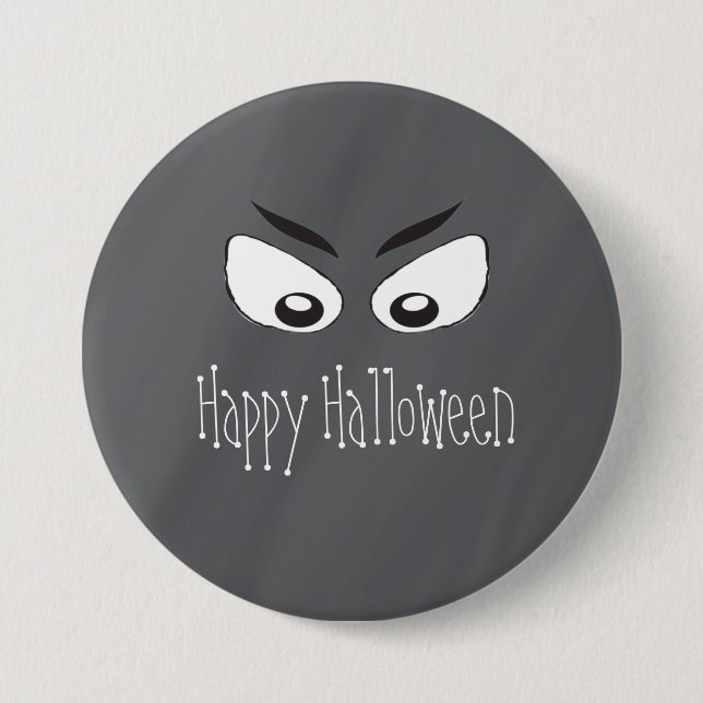 Beängstigende Spooky Eyes Button (Vorderseite)