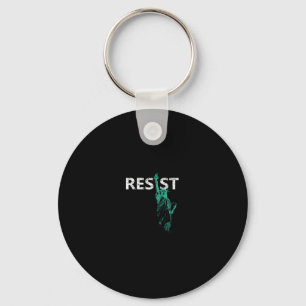 Beängstigende Statue des Liberty Resist Schlüsselanhänger