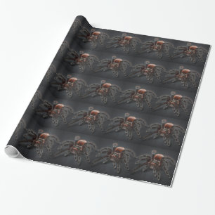 Beängstigende Tarantula Spider Arachnophobie Geschenkpapier