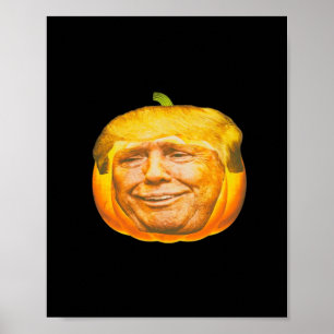 Beängstigende Trumpkin Pumpkin Halloween-Party Des Poster