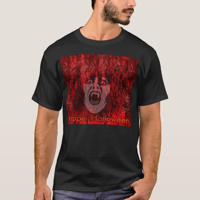Beängstigende Vampirmutter im Blut T-Shirt (Vorderseite)