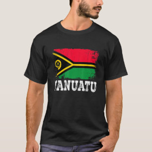 Beängstigende Vanuatu-Fahne Männer Frauen sterben T-Shirt