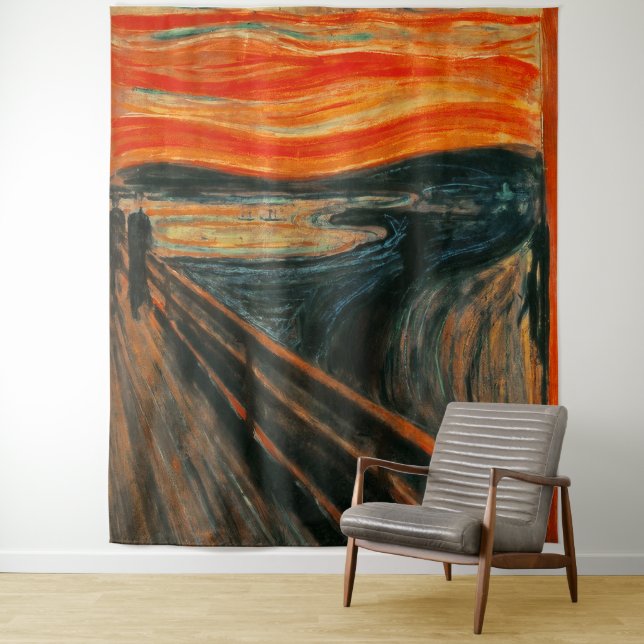 Beängstigende Verwirrung beim Halloween-Maskenbild Wandteppich (Beispiel)