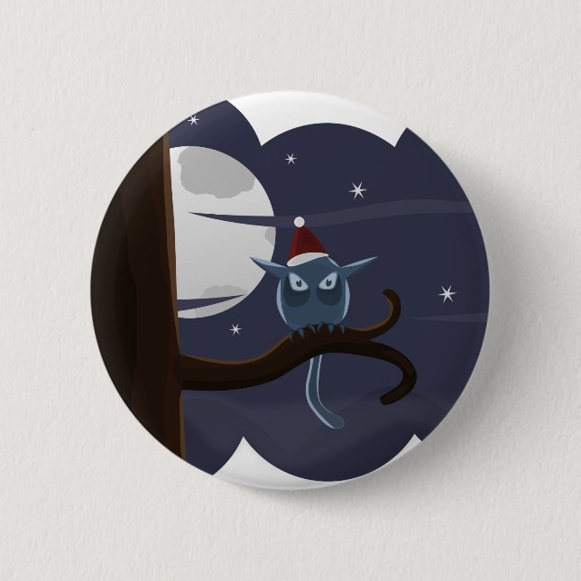 beängstigende Weihnachtskeule Button (Vorderseite)